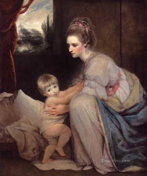  Ford Oil Painting - Portrait Of The Hon Mrs William Beresford Joshua Reynolds